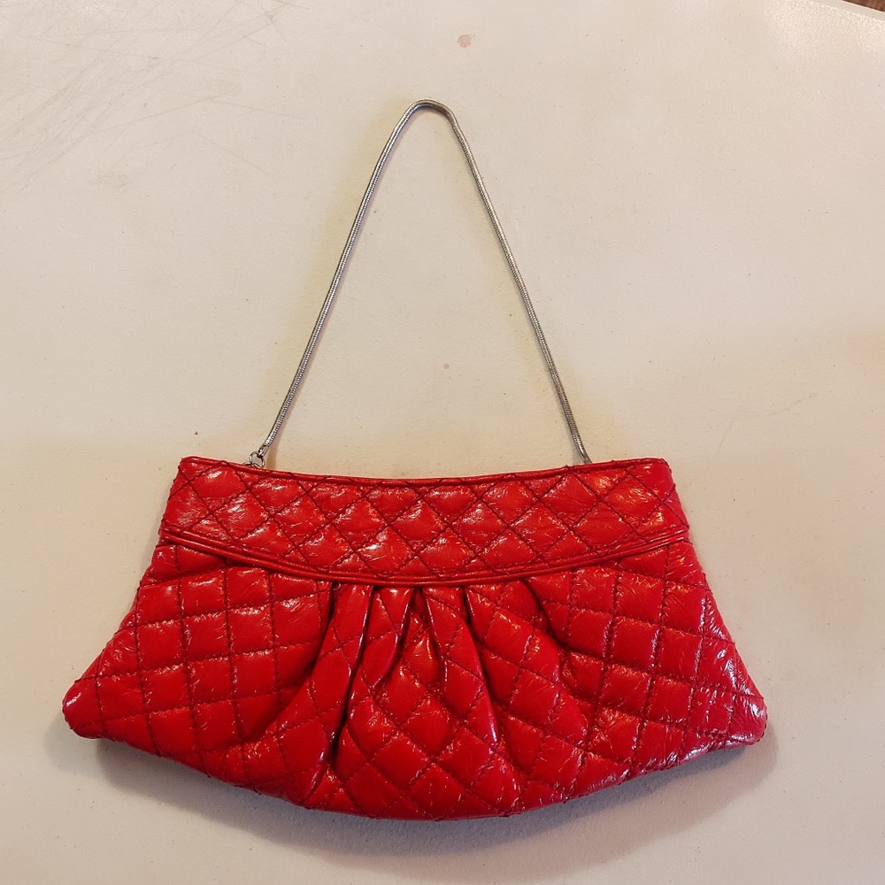 Steve Madden red clutch